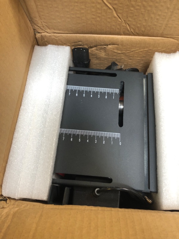 Photo 1 of Saker Mini Multi-Functional Table Saw,Mini Table Saws for Crafts,Portable Mini Desktop Electric Saw for Wood Cutting,Speeds & Angle Adjustable with More Accessories for Plastic Acrylic Cutting