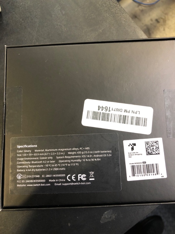 Photo 1 of SwitchBot Smart Lock Pro, Keyless Entry Door Lock, Smart Door Lock Front Door, Electronic Smart Deadbolt, Fits Your Existing Deadbolt in Minutes, Add SwitchBot Hub2 to Support Matter, Alexa (Silver)