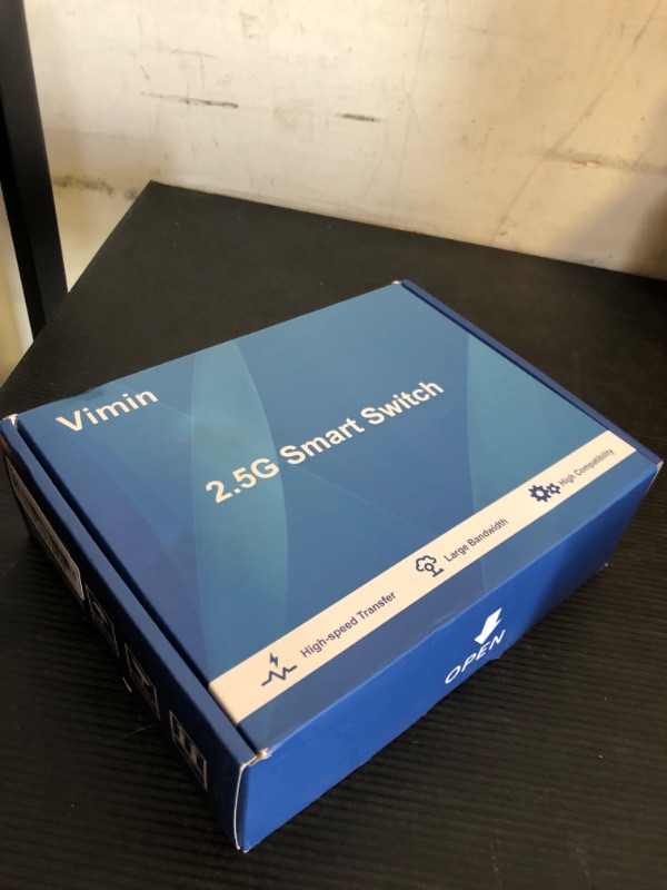 Photo 2 of 8 Port Unmanaged Ethernet Switch with 10G SFP, VIMIN 8-Port Base-T Ports with 60Gbps Switching Capacity, Metal Housing, Fanless, for Desktop