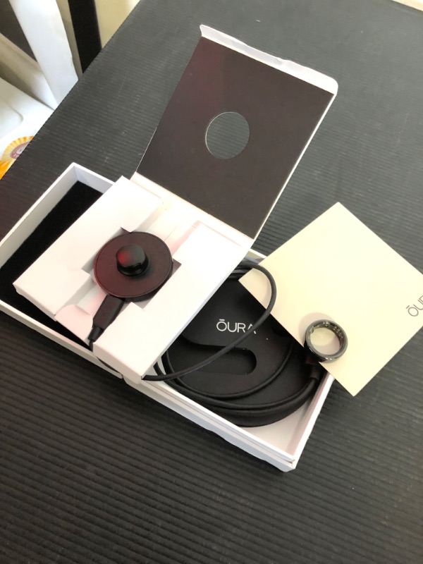 Photo 2 of Size 9-Oura Ring Gen3 Horizon - Black - Size 9 - Smart Ring - Size First with Oura Ring Gen3 Sizing Kit - Sleep Tracking Wearable - Heart Rate - Fitness Tracker - 5-7 Days Battery Life