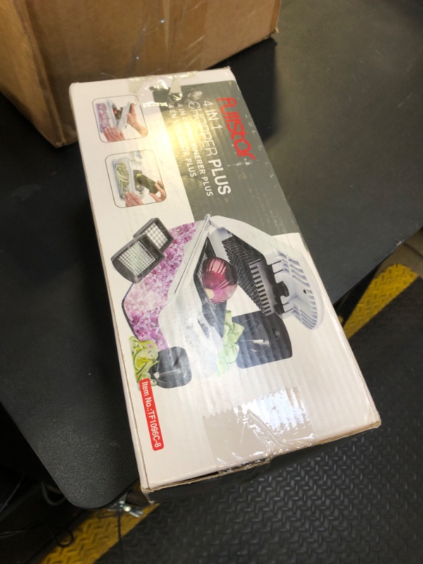 Photo 1 of Fullstar Vegetable Chopper - Food Chopper - Onion Chopper - Vegetable Slicer & Spiralizer - Veggie Chopper with Container - Kitchen Gadgets - Home Essentials - Kitchen Accessories (4 in 1, White)