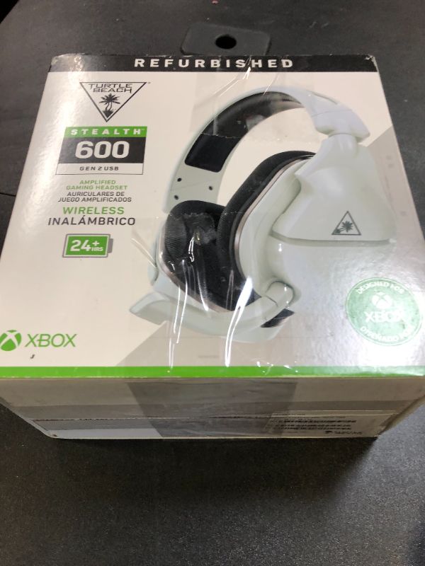 Photo 2 of Turtle Beach Stealth 600 Gen 2 USB Wireless Amplified Gaming Headset - Licensed for Xbox Series X|S, & Xbox One - 24+ Hour Battery, 50mm Speakers, Flip-to-Mute Mic, Spatial Audio – White (Renewed)