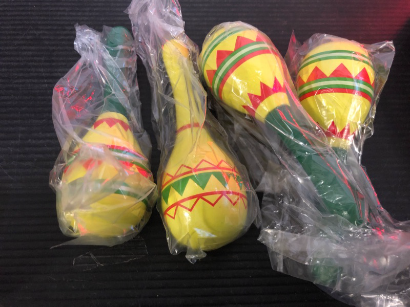 Photo 1 of   Mini Mexican Fiesta Wooden Maracas 