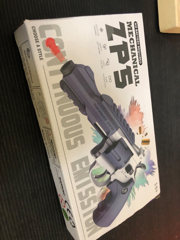 Photo 1 of Toy - Soft Bullet Revolver Model Toy Gun, Semi-Automatic Mode, Realistic Shell Ejecting Toy Guns, Birthday, White