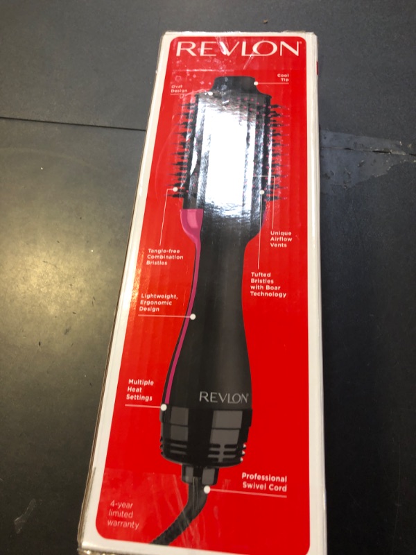 Photo 1 of REVLON One-Step Volumizer Hair Dryer and Styler, Improved Motor for Less Frizz, More Shine, and Reduced Heat Damage for Salon Style Round Brush for Blowout, Black (Amazon Exclusive)