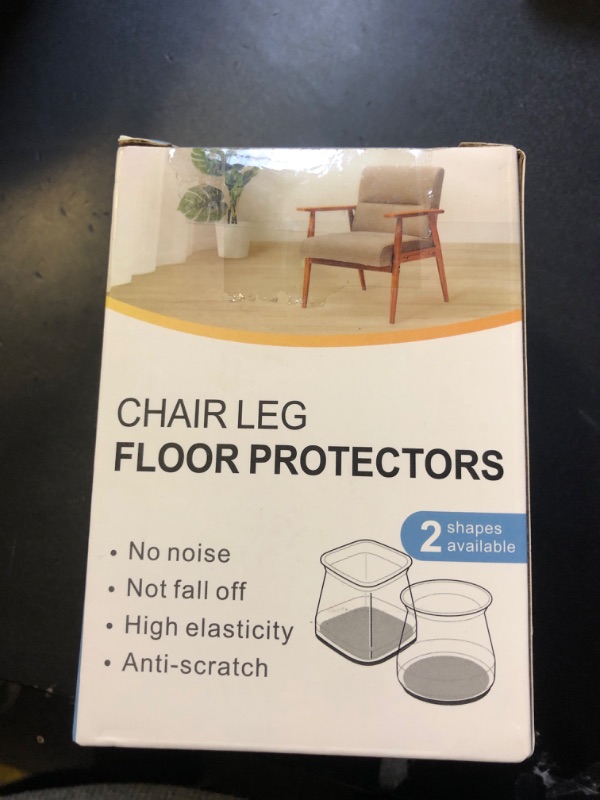 Photo 2 of 40 Pack Extra Small Chair Leg Floor Protectors Silicone Covers to Protect Floors(Universal XS Clear Fit 0.5"-0.9")