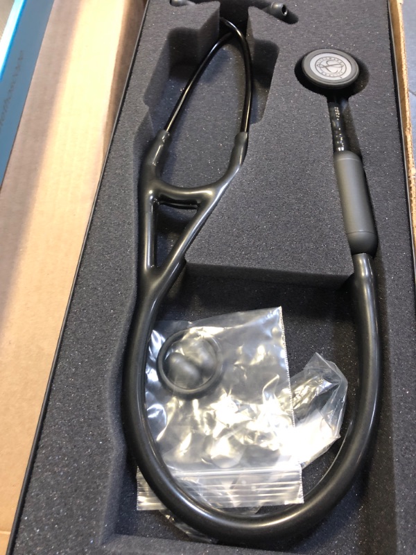 Photo 3 of 3M Littmann CORE Digital Stethoscope, Our Most Advanced Stethoscope Yet, Up To 40x Amplification*, Active Noise Cancellation, In-App Sound Wave Visualization, Black-Finish Chestpiece, 8480