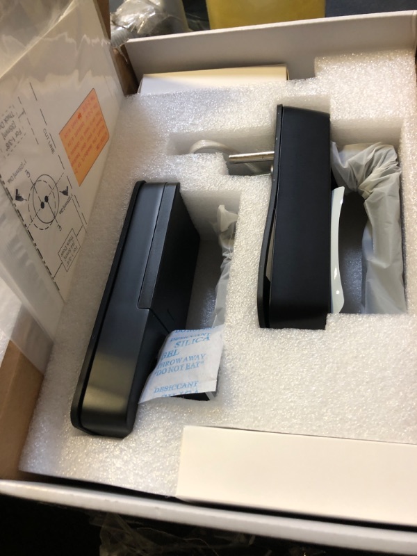 Photo 1 of WiFi Smart Lock with Handle,Zomnua Fingerprint Lever Keyless Entry Door Lock with Keypad, Alexa Digital Electronic Smart Deadbolt for Front Door with Gateway,Bluetooth App, Fob Keys