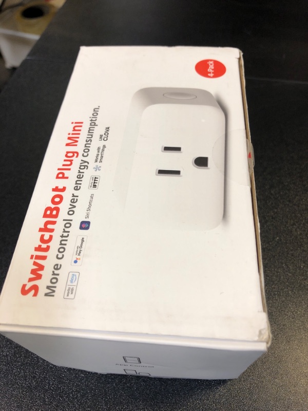 Photo 2 of SwitchBot Smart Plug Mini 15A, Energy Monitor, Smart Home WiFi(2.4GHz) & Bluetooth Outlet Compatible with Alexa & Google Home, APP Remote Control & Timer Function, No Hub Required(4 Pack)