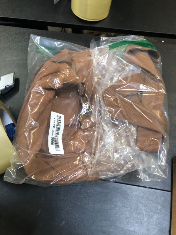 Photo 1 of Disc Living Disc Golf Bag | Frisbee Golf Bag | Easy to Carry | Lightweight Fits Up to 10 Discs | 16 oz Waxed Canvas Leather Design | Belt Loop | Double Button Design | Bottle Holder (Brown)