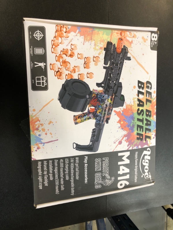 Photo 1 of HGOC Large Splatter Ball Blaster with 40,000 Rounds, Electric Gel Ball Blaster Automatic Outdoor Games Toys for Activities Team Game Ages 14 Up