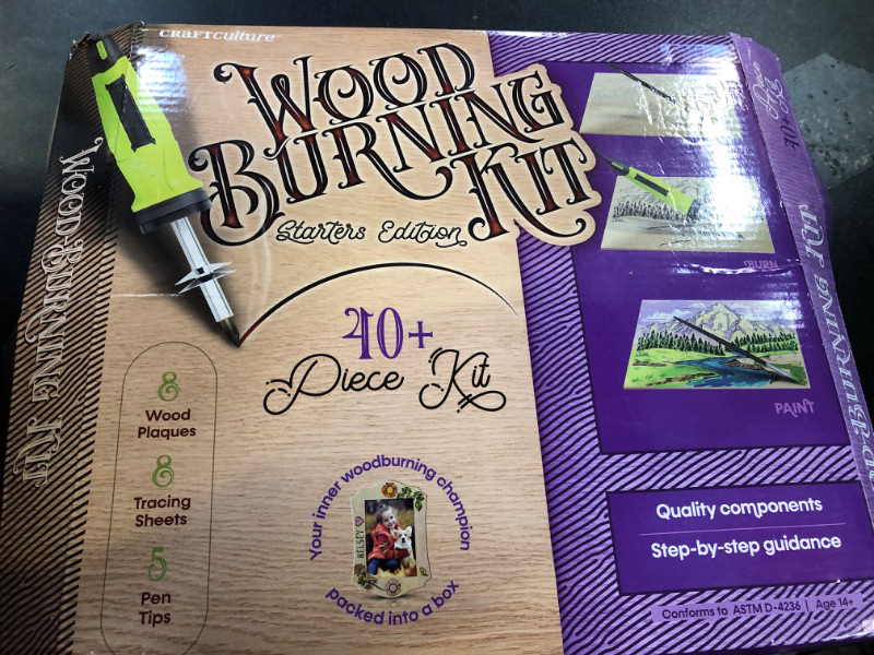 Photo 1 of Beginners Wood Burning Kit for Kids and Teenage Boys & Girls Cool Gifts for Boy or Girl Craft Projects Gift Idea for Older Children Teen Woodburning DIY Hobby Kits Art Activities