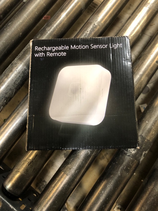 Photo 1 of Rechargeable Motion Sensor Closet Light with Remote, Battery Operated Ceiling Light Wireless, 500LM Motion Activated Light Indoor for Closets Shower Pantry Stairs Hallway, 4 Colors Brightness Dimmable