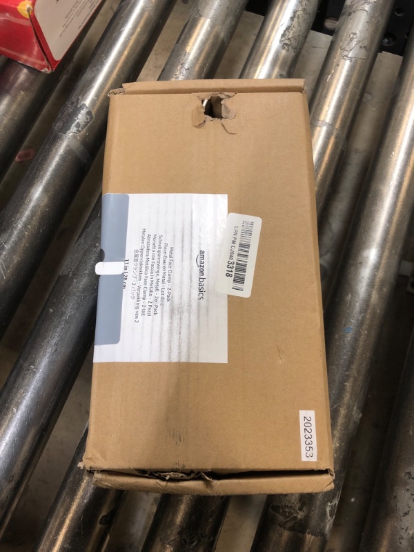 Photo 1 of Amazon Basics Adjustable Metal Face Clamp for Woodworking, Welding, or Repairs, 11-Inch, Pack of 2, Black/Silver