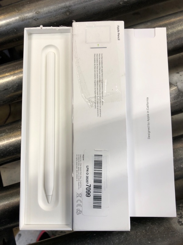 Photo 2 of Apple Pencil (2nd Generation): Pixel-Perfect Precision and Industry-Leading Low Latency, Perfect for Note-Taking, Drawing, and Signing documents. Attaches, Charges, and Pairs magnetically.