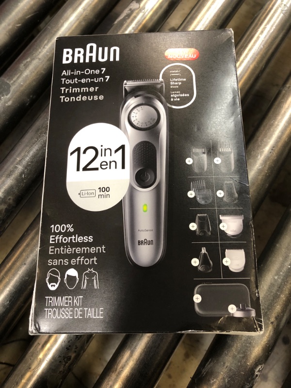 Photo 1 of Braun All-in-One Style Kit Series 7 7440, Holiday Gifts for Men, Shaving Kit with 12-in-1 Trimmer for Beard, Body, Manscaping, Hair Clippers & More