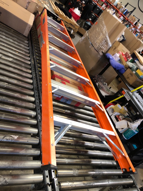 Photo 1 of 8-Foot Fiberglass Step Ladder, 250 Pound Capacity, Meets 2024 Requirements, Upgraded