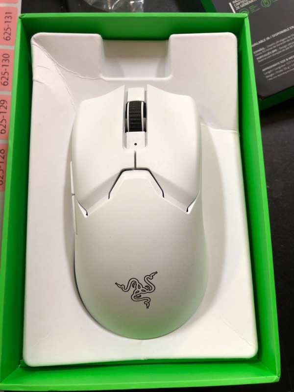 Photo 3 of Razer Viper V2 Pro Wireless Esports Gaming Mouse: Symmetrical - 55g Lightweight - 8K Polling - 35K DPI Optical Sensor - Gen3 Optical Switches - 8 Programmable Buttons - 95 Hr Battery - White