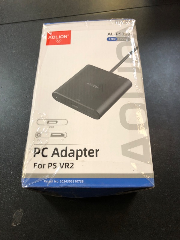 Photo 1 of AOJAKI PS VR2 PC Adapter,PS VR2 PC Adapter&DisplayPort Cable-Expanded Library of Games That can be Played on PS VR2 (with PC Adapter),Includes: PS VR2 PC Adapter, Power Adapter, DP Cable