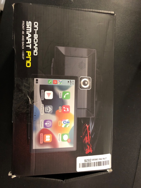 Photo 1 of Wireless Carplay Screen for Car - 9'' Portable Car Stereo with 4K Dash Cam, 1080P Backup Camera, Car Satellite Radio with Apple Carplay & Android Auto, GPS Navigation/AirPlay/Voice Control