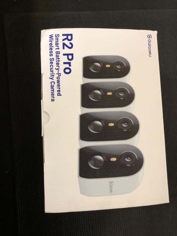 Photo 1 of GALAYOU Cameras for Home Security Outside-2K Battery Powered WiFi Surveillance Indoor/Outdoor, Security Cameras with Motion Siren, Color Night Vision Waterproof, Cloud/SD Storage 2.4Ghz WiFi