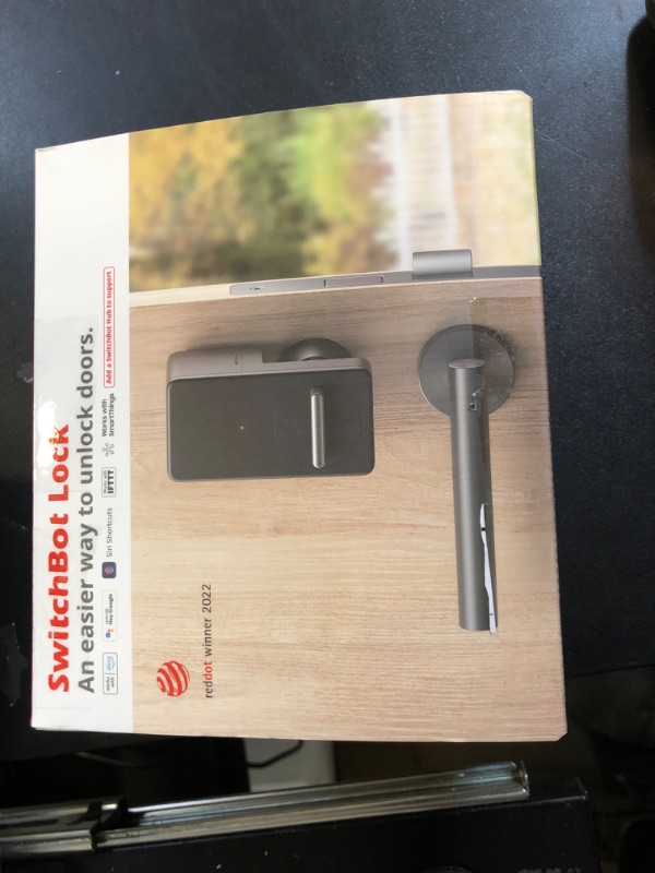 Photo 1 of SwitchBot Smart Lock, Bluetooth Electronic Deadbolt Keyless Entry Door Lock for Front Door, Compatible with WiFi Bridge (Sold Separately), Fits Your Existing for Airbnbs Vacation Rentals