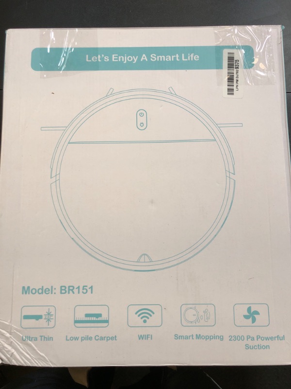 Photo 2 of **SOLD FOR PARTS**
MAMNV Robot Vacuum and Mop Combo, WiFi/App, Robotic Vacuum Cleaner with Schedule, 2 in 1 Mopping Robot Vacuum with Watertank and Dustbin, Self-Charging, Slim, Ideal for Hard Floor, Pet Hair, Carpet