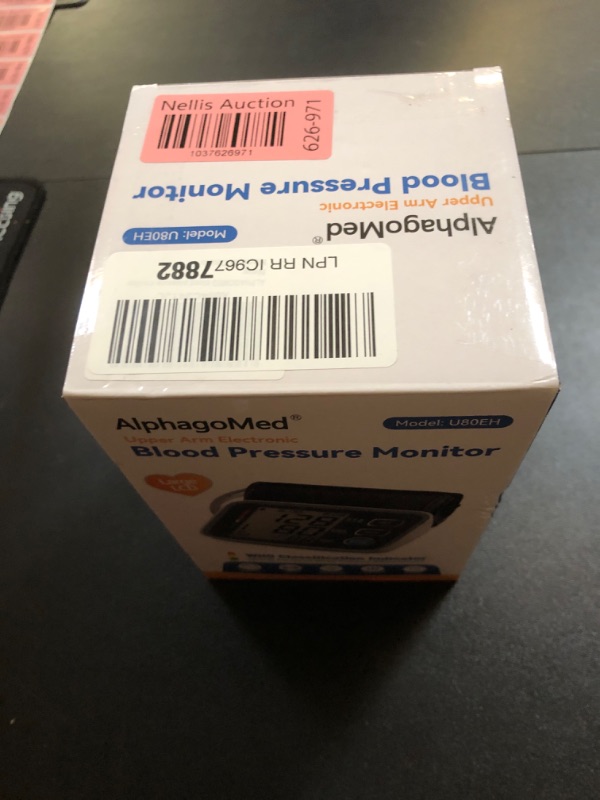 Photo 2 of ALPHAGOMED Upper Arm Blood Pressure Monitor for Home Use 2 Cuff Sizes, 9-17'' & 13-21''Extra Large BP Cuff Automatic Digital Blood Pressure Machine 2 Users 180 Memories USB Cable 4 AA Batteries