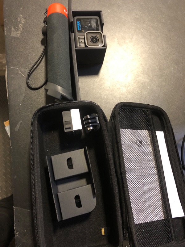 Photo 3 of GoPro HERO13 Black Accessory Bundle - Includes The Handler, 2 Enduro Batteries, 2 Curved Adhesive Mounts, 64GB SanDisk MicroSD Card, and Carrying Case