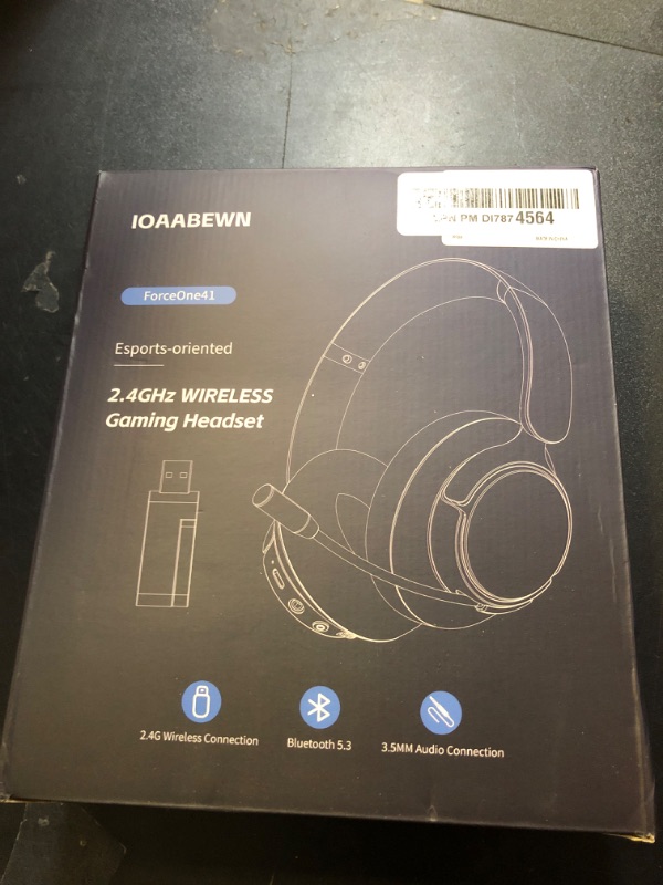 Photo 1 of IOAABEWN Wireless Gaming Headset for PS5 PS4 PC, 55 Hr Battery Bluetooth 5.3 Gaming Headphones with Microphone, 2.4G Gamer Headset Wireless for PS5 Switch PC