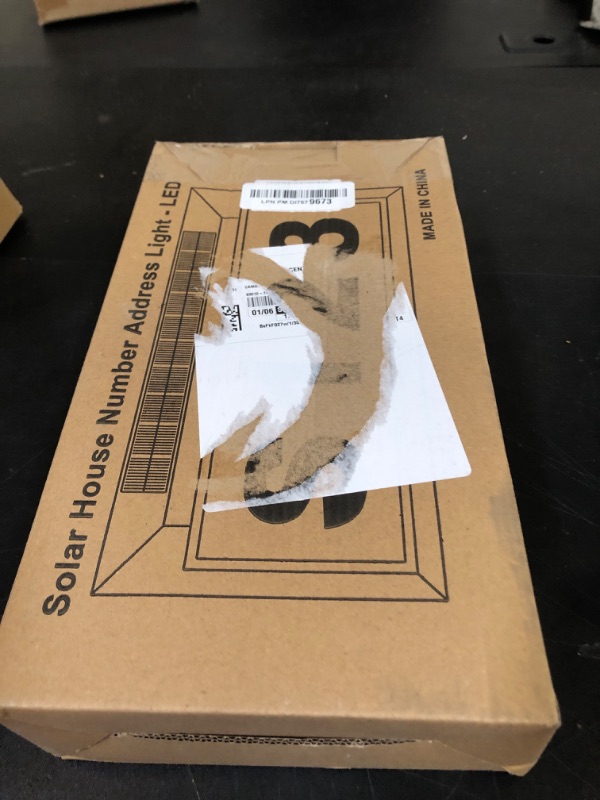 Photo 1 of Solar Address Sign, Lighted Address Plaque Outdoor Waterproof, Illuminated Address Numbers, House Numbers for Outside