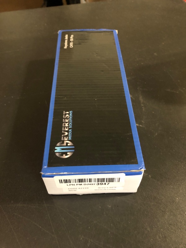 Photo 1 of Everest 90° Angled RJ45 Cat6 Keystone Jacks 50-Pack in Gray - Slim Profile Female RJ45 Connectors - Cat 6 Keystone Jack - Compatible with 90° Angled Speed Termination Tool - easyJACK (B094WB91H3)