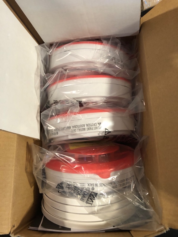 Photo 1 of Kidde & Carbon Monoxide Detector, 10-Year Battery Powered, LED Warning Light Indicators, 4 Pack