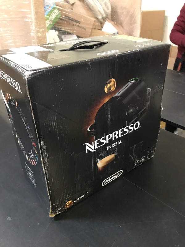 Photo 2 of Nespresso Inissia Espresso Machine by De'Longhi,24 oz, Black