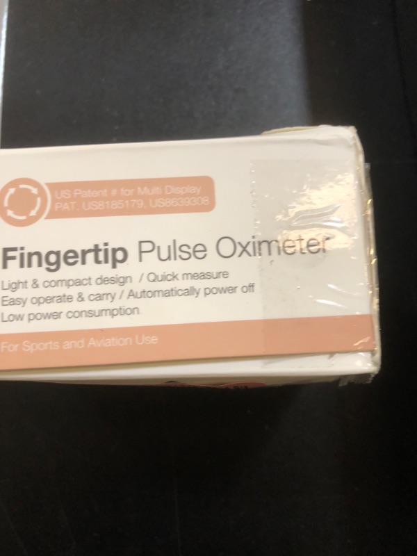 Photo 1 of mibest OLED Finger Pulse Oximeter, O2 Meter, Dual Color White/Black