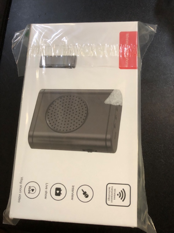 Photo 1 of Jkoailiwi Bluetooth Voice Amplifier with Wireless Lavalier Microphone, Personal Teacher Microphone for Classroom, Portable Speaker System for Yoga/Meetings/Speeches/Tours, Teacher Must Haves, Black