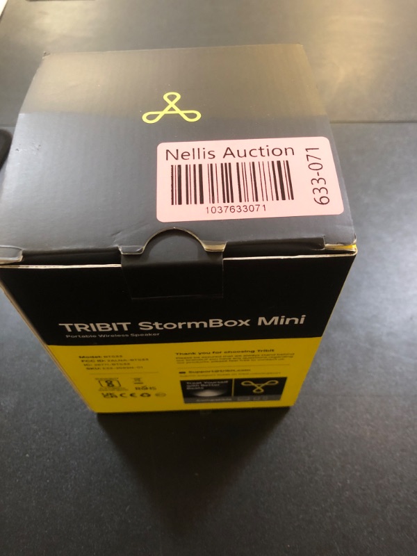 Photo 1 of Tribit Portable Bluetooth Speaker StormBox Mini, 12W Wireless Speaker with Bluetooth 5.4, 360° Surround Sound, IPX7 Waterproof, LED Lights, Type-C, TWS Pairing, 12H Playtime for Home/Outdoor