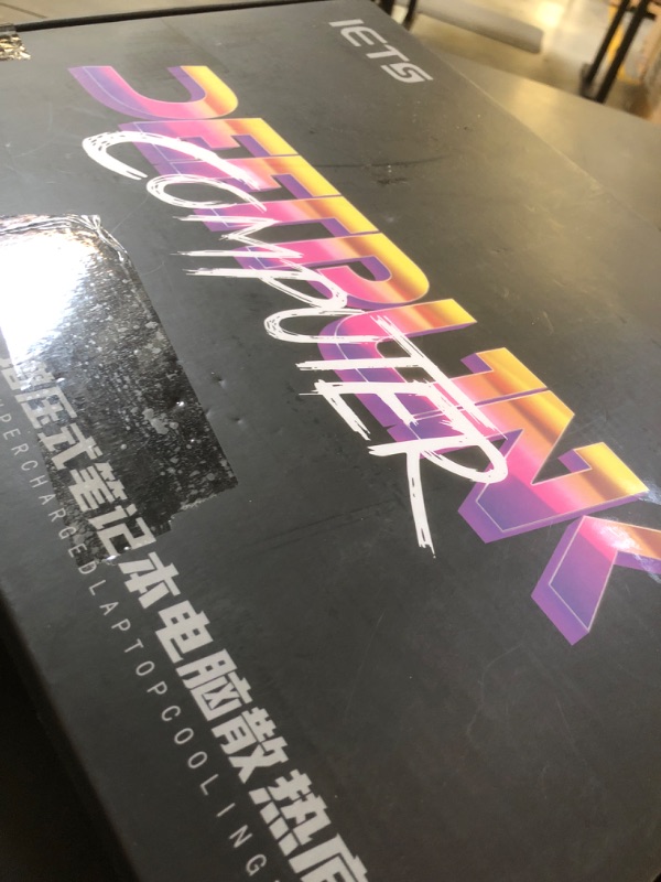 Photo 1 of IETS GT600 RGB Laptop Cooling Pad Equipped with Gigantic Turbo-Fan?5.5inch Diameter?,Sealed Foam for Rapid Cooling Gaming Laptop,14.1-19.3 inch Laptop Cooler with 3-Port USB Hub,Dust Filter