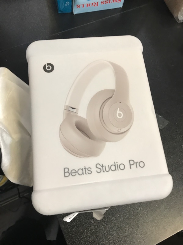 Photo 2 of Beats Studio Pro - Wireless Bluetooth Noise Cancelling Headphones - Personalized Spatial Audio, USB-C Lossless Audio, Apple & Android Compatibility, Up to 40 Hours Battery Life - Sandstone