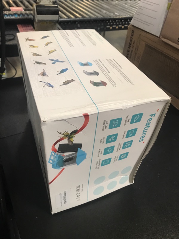 Photo 1 of Smart Bird Feeder with Camera, 5200mAh Battery with Solar Panel, 2K Live View/AI Identifies/App Control/Instant Arrival Alert/Auto Capture/135° Motion Detection/IP65 Waterproof, Ideal Gift