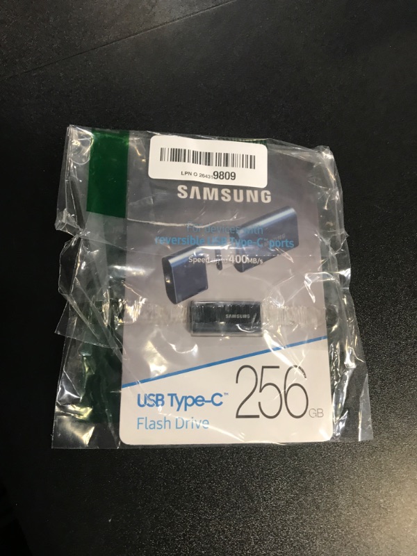 Photo 2 of Samsung Type-C™ USB Flash Drive, 256GB, Transfers 4GB Files in 11 Secs w/Up to 400MB/s 3.13 Read Speeds, Compatible w/USB 3.0/2.0, Waterproof, 2022, Blue, MUF-256DA/AM