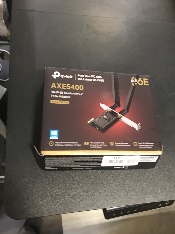 Photo 1 of TP-Link WiFi 6E Intel AX210 AXE5400 PCIe WiFi Card for Desktop PC - (Archer TXE72E), Bluetooth 5.3, WPA3, 802.11axe Tri Band Wireless Adapter with MU-MIMO, OFDMA, Ultra-Low Latency, for Windows 10,11