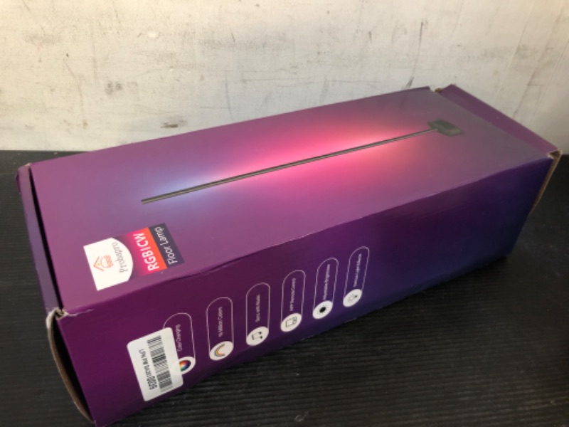 Photo 1 of Probapro LED Corner Floor Lamp: RGB & Warm White Standing Smart Corner Light with 16 Million Colors, 68+ Scene, Music Sync, Timer Setting - Ideal Ambient Lighting for Home Living Room Bedroom