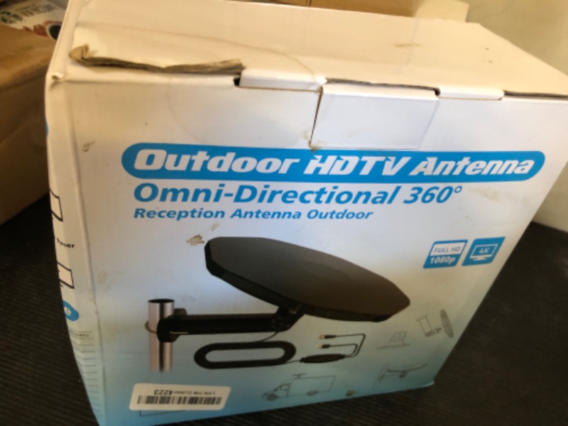 Photo 2 of RV TV Antenna Outdoor Long Range, 360° Omni-Directional Reception Digital HD TV Antenna with Amplifier, Outdoor Digital Tv Antenna for Smart Tv——16ft Coaxial Cable