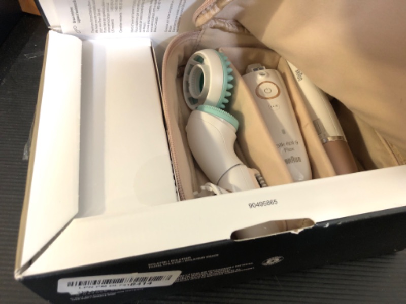 Photo 2 of Braun Epilator Silk-épil 9 Flex 9-300 Beauty Set, Facial Hair Removal for Women, Hair Removal Device, Shaver & Trimmer, Cordless, Rechargeable, Wet & Dry, FaceSpa