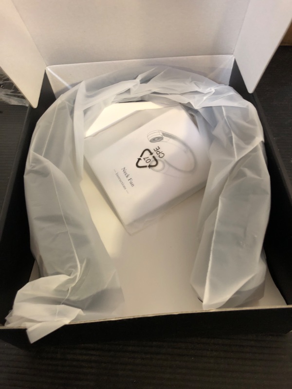 Photo 1 of CIVPOWER Neck Fan: Portable Personal Neck Cooling Rechargeable Bladeless Fan - Hands Free 3 Speed 4000 mAh Battery USB Operated Wearable Headphone Design - for Men Women Outdoor Indoor (Black)