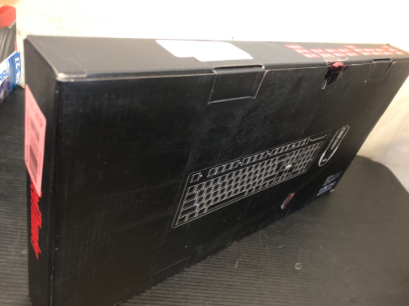 Photo 1 of RedThunder K10 Wireless Gaming Keyboard and Mouse Combo, RGB Backlit Rechargeable 3800mAh Battery, Mechanical Feel Anti-ghosting Keyboard with Pudding Keycaps + 7D 3200DPI Mice for PC Gamer (White)