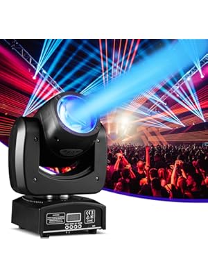 Photo 1 of Moving Head Light 90W LED Beam Stage Light RGBW 4-in-1 DJ Lights Moving Head Spot Sound Activated DMX for Wedding Live Show Christmas Party