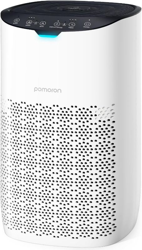 Photo 1 of POMORON Air Purifiers for Home Large Room Up to 3500Ft² with Air Quality Sensor&Auto Mode, UV, Efficient HEPA Air Purifiers Filter 99.97% of Pollen Allergies Smoke Dust Pet Dander for Bedroom, MJ003HD