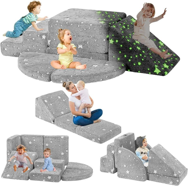 Photo 1 of 5pcs Foam Climbing Blocks for Toddlers 1-3, Safety First Baby Climbing Blocks Indoor,Soft Play Toys for Infant, Ideal Crawling and Exploration Play Set for Baby Gym/Toddler Playground(Star)